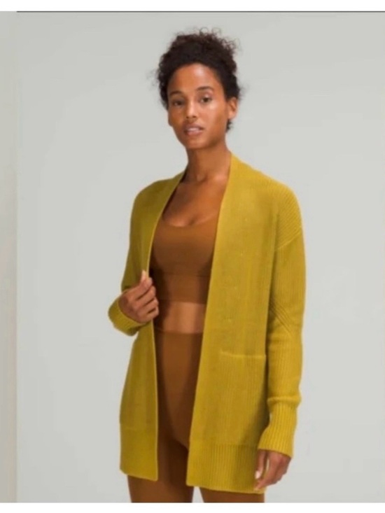 lululemon athletica Sweaters - Lululemon Open-Front Longline Women's Cardigan Sweater size Large